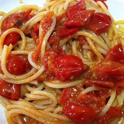 spaghetti con ciliegino